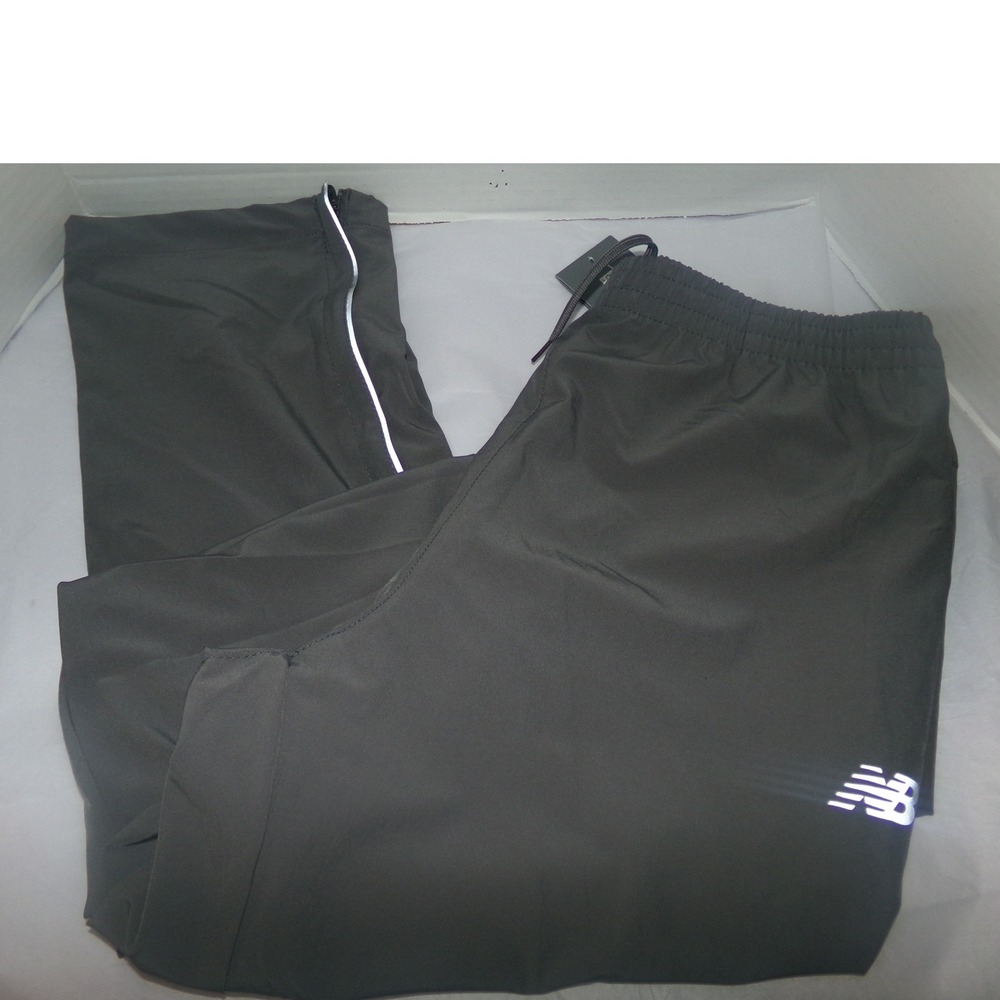New Balance Mens SZ LRG Track Pants Gray Joggers Athletic